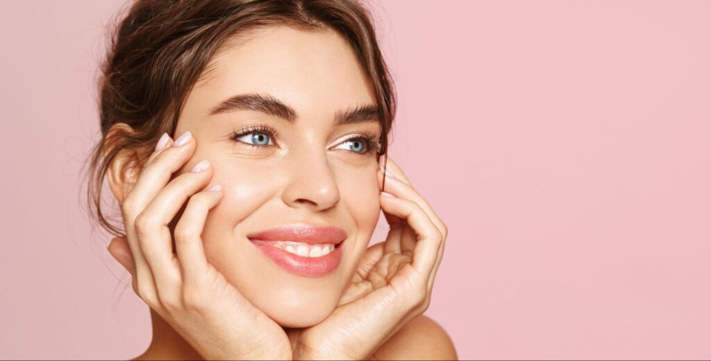 A side-by-side comparison of a woman's eyes before and after Botox, showcasing smoother skin and reduced wrinkles.